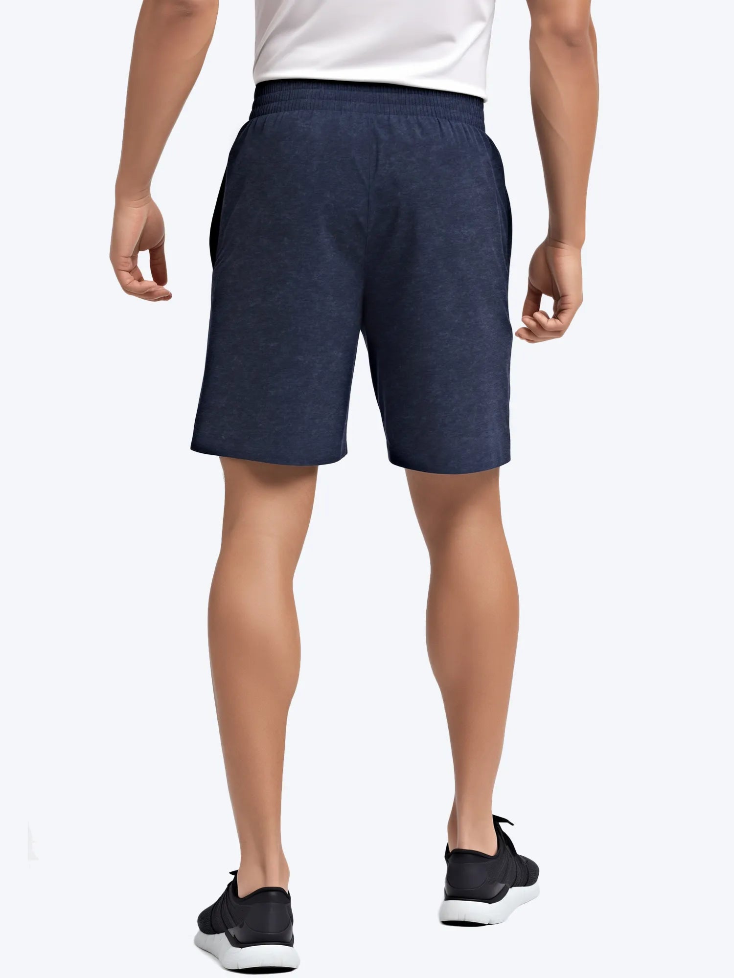 Blue Cotton Mens Shorts