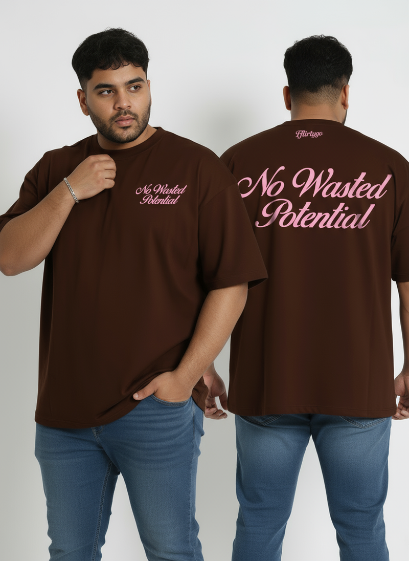 No Wasted Potential Men's Oversized T-Shirt