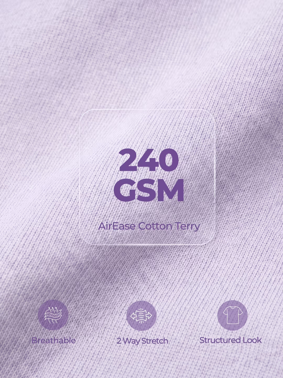 Light Purple Men's Oversized T-Shirt