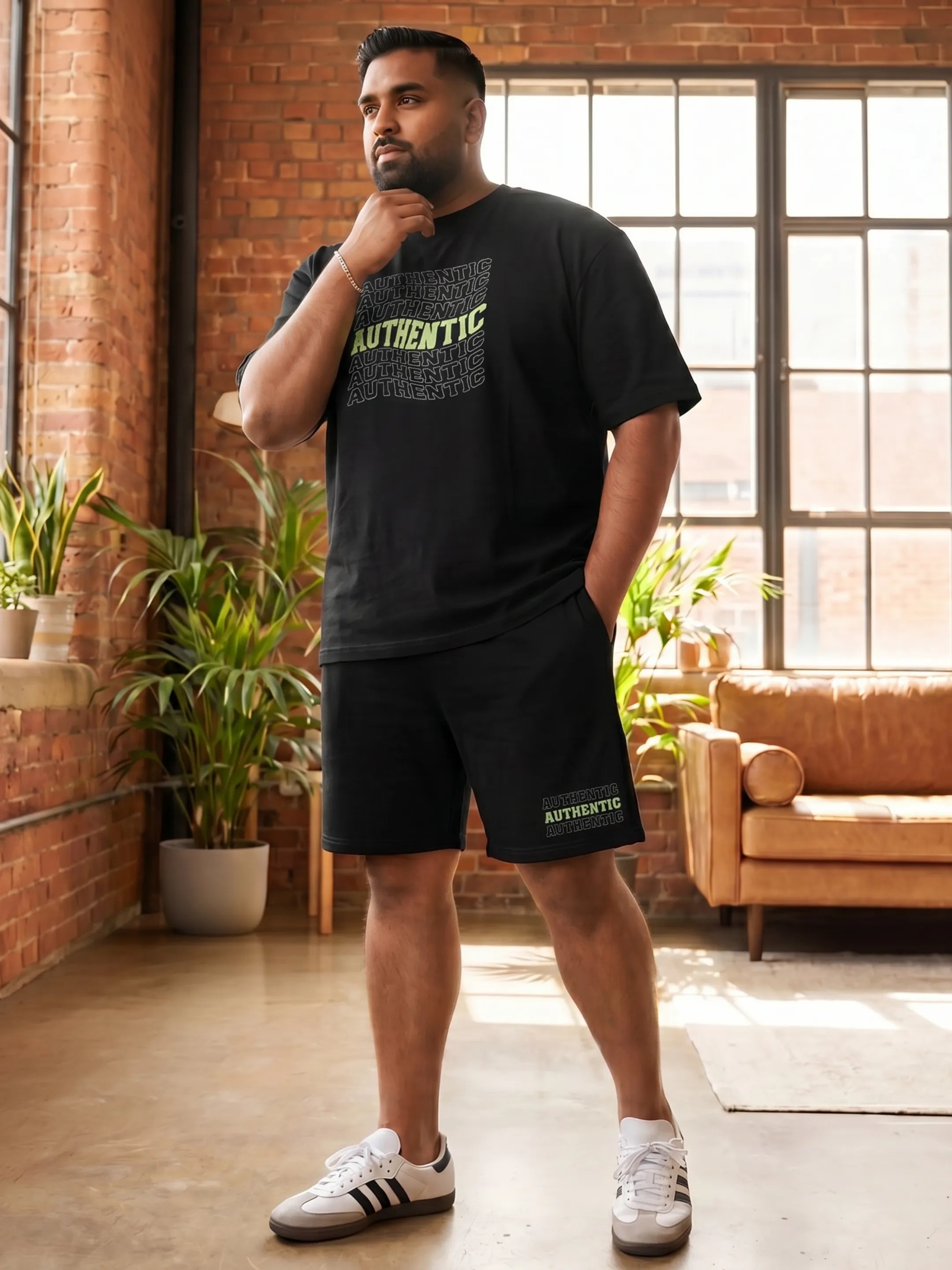Authentic Cotton Men's Oversized Coord Sets