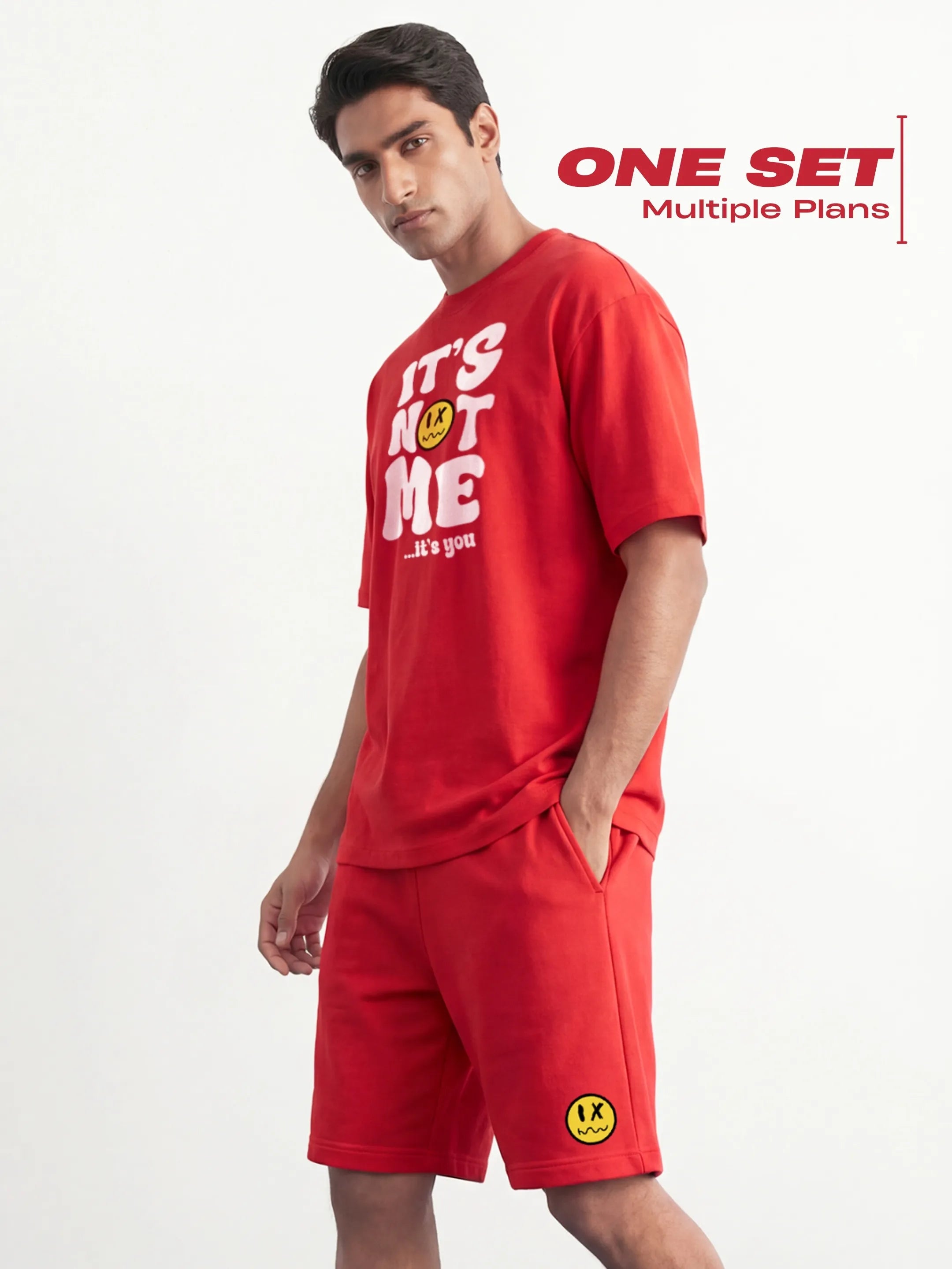 It's Not Me It's You Cotton Men's Oversized Coord Sets