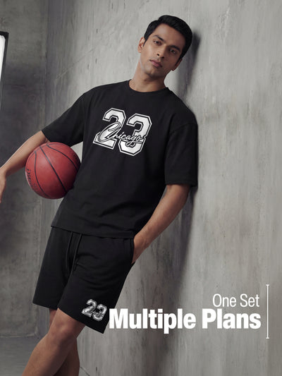 23 Chicago Cotton Mens T Shirt and Shorts Combo Set