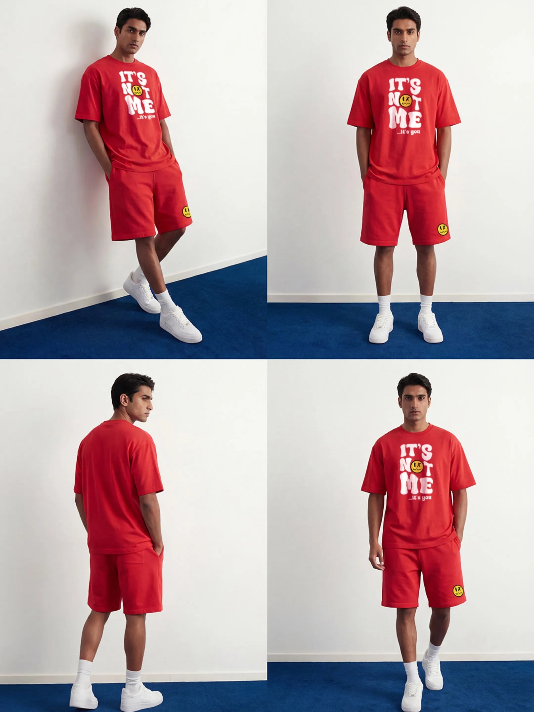 It's Not Me It's You Cotton Men's Oversized Coord Sets