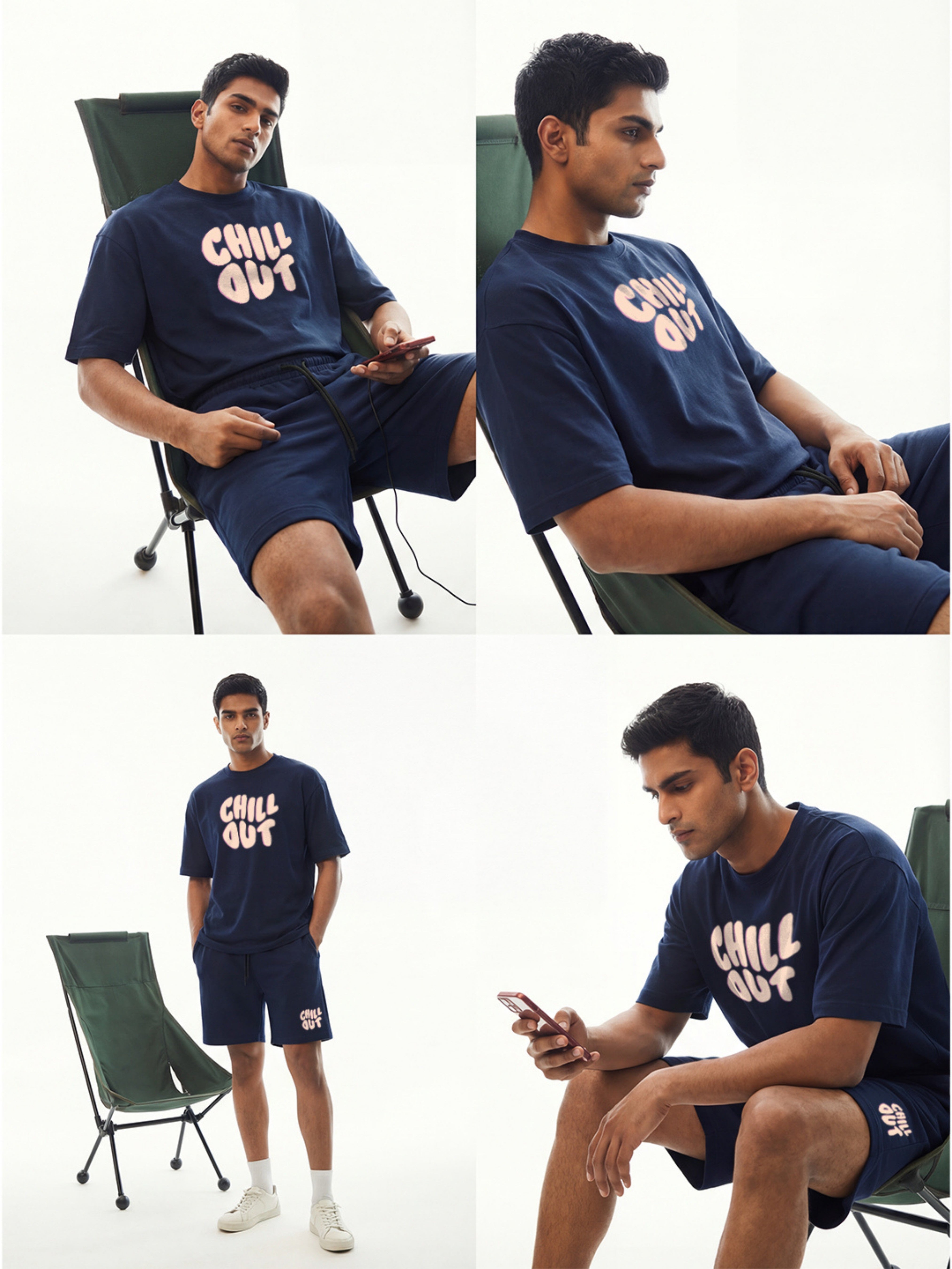 Chill Out Cotton Men's Oversized Coord Sets