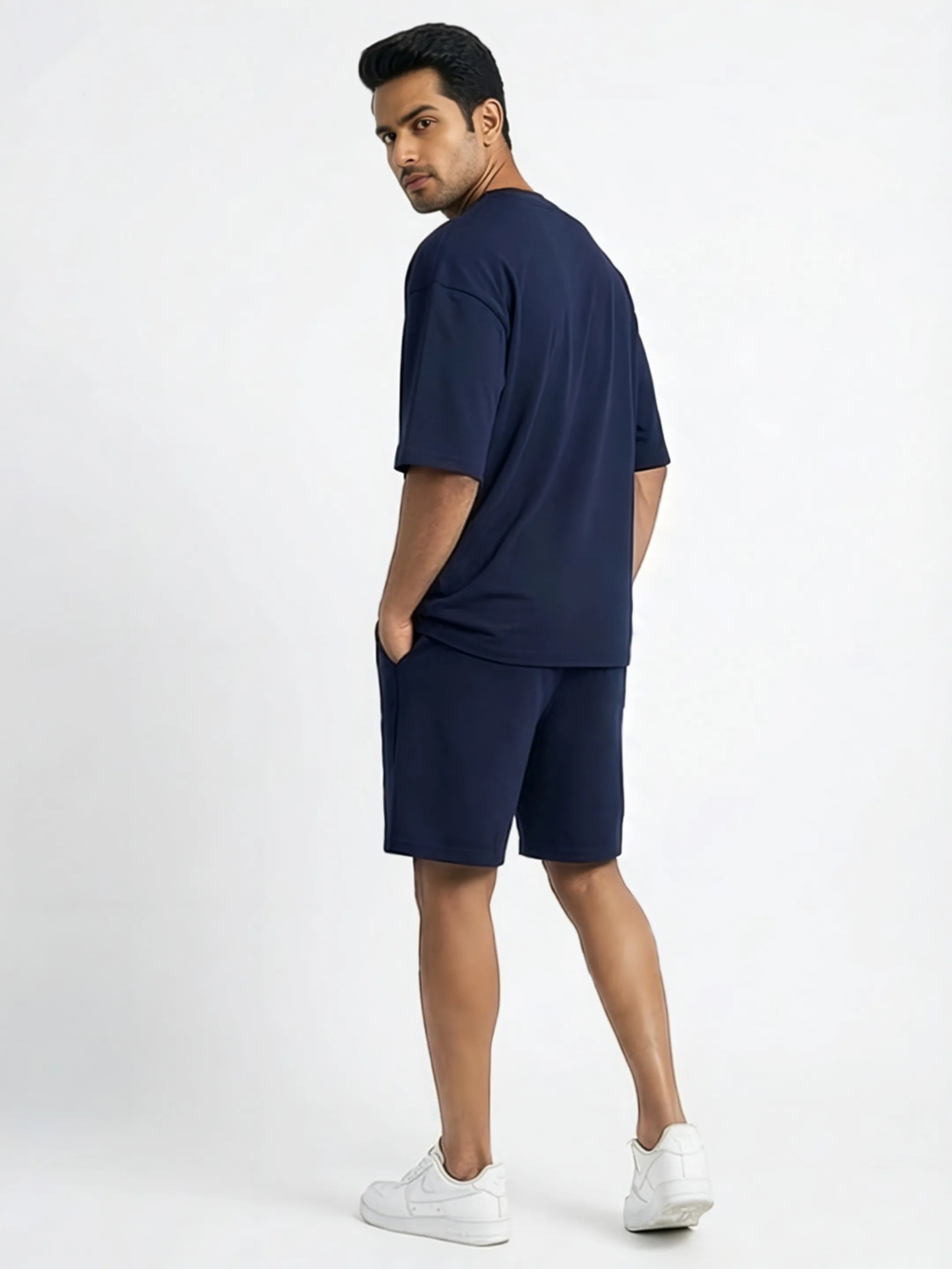 Athletic Cotton Men's Oversized Coord Sets