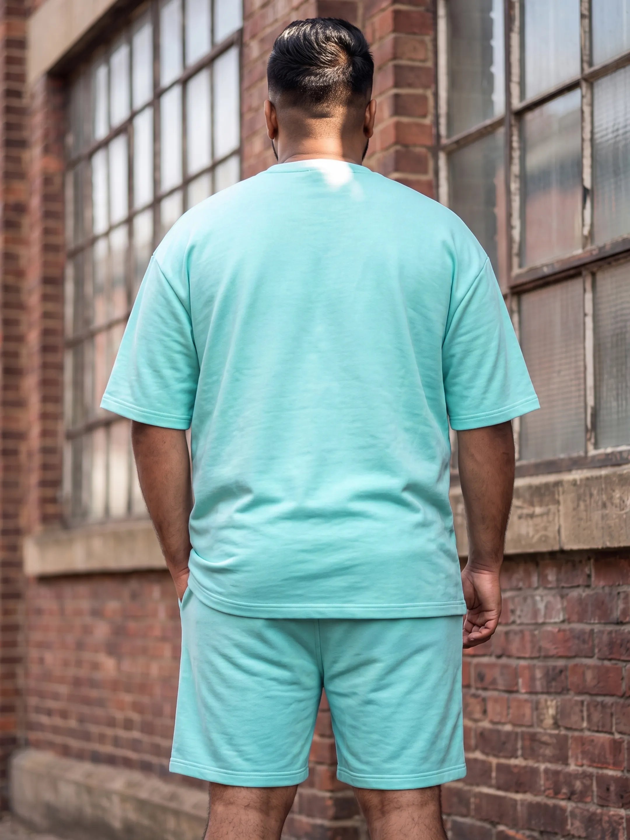 Forever Alive Cotton Men's Oversized Coord Sets
