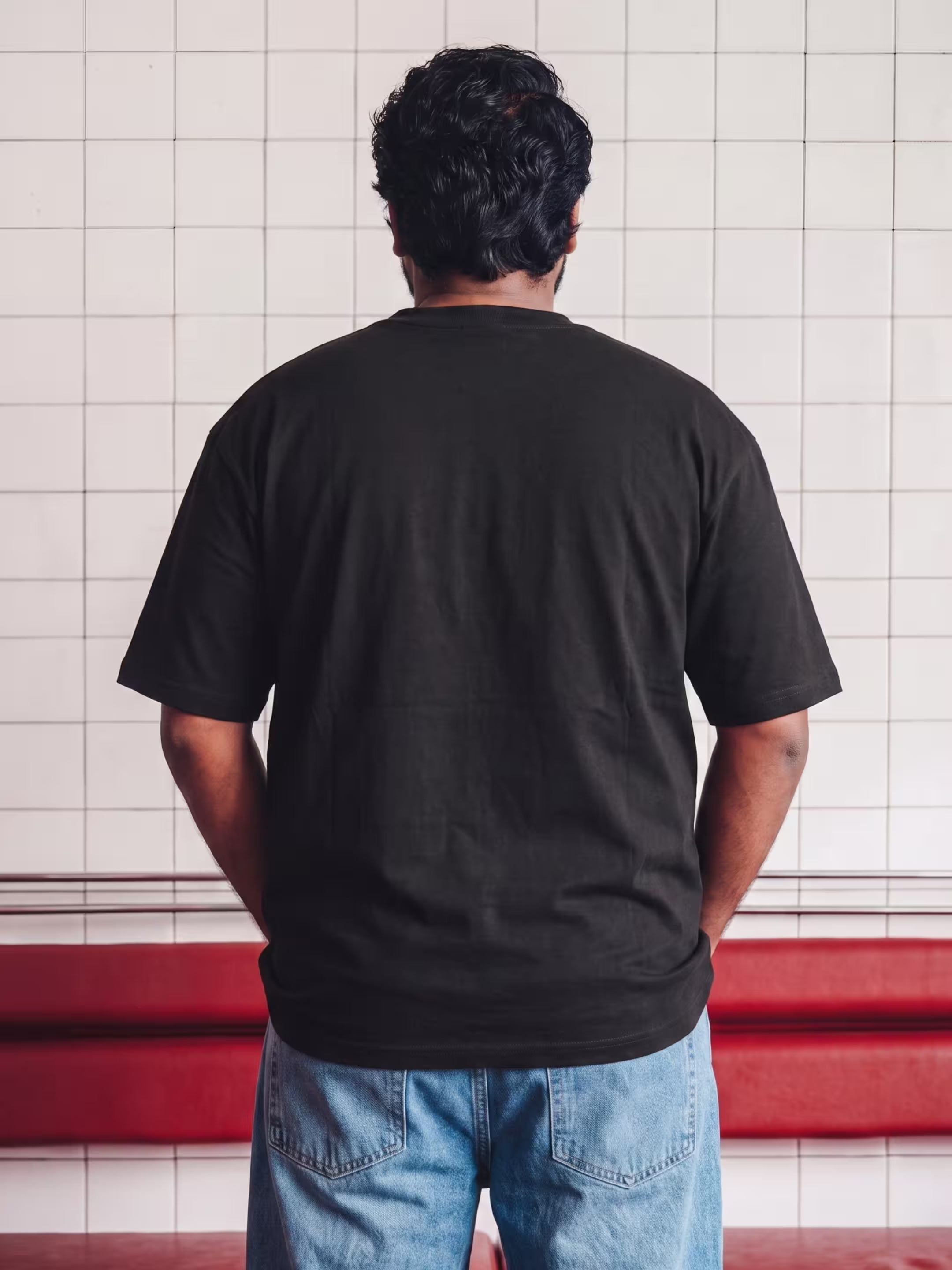 Black Men's Oversized T-Shirt