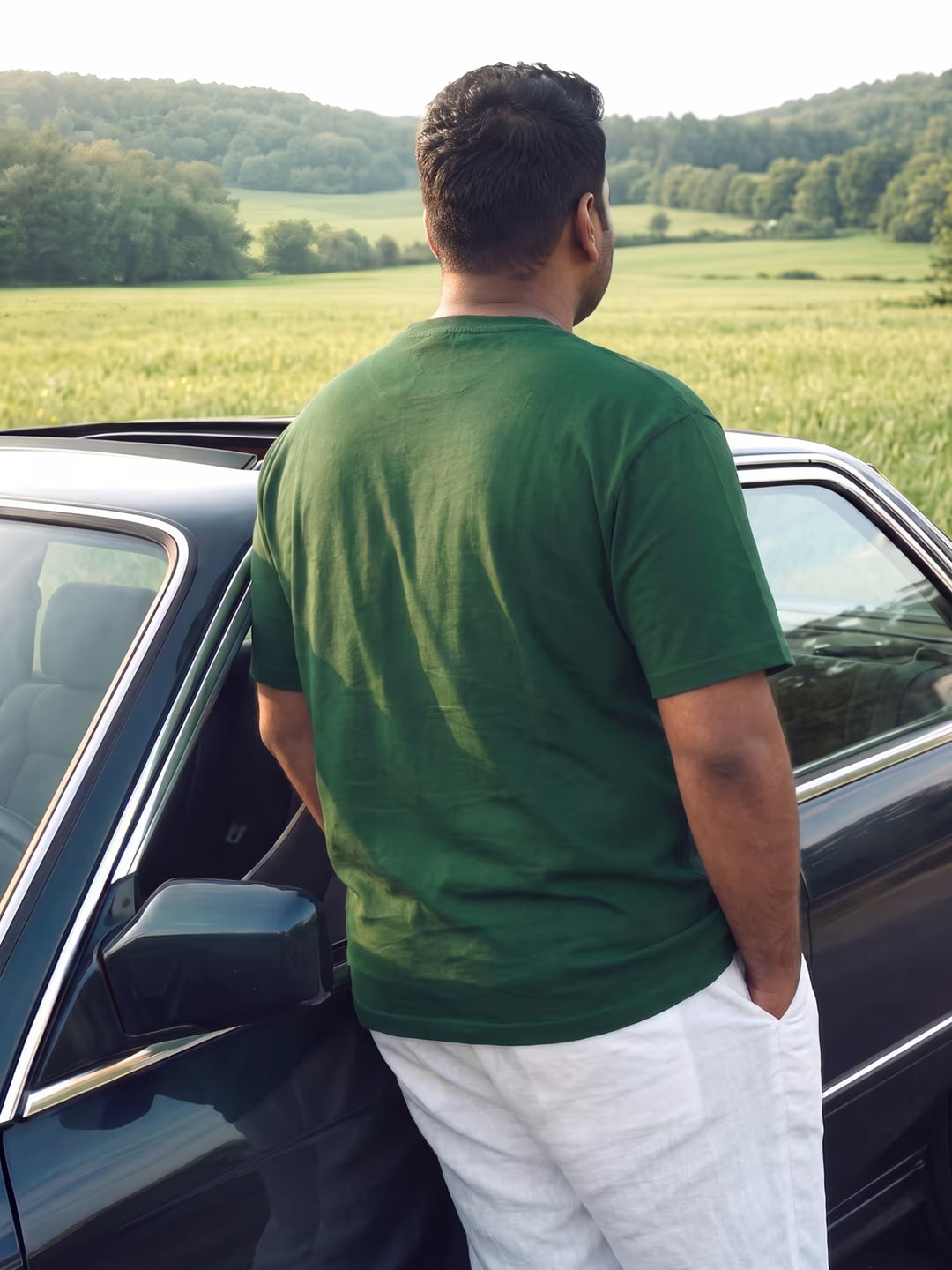 Forest Green Men's Oversized T-Shirt