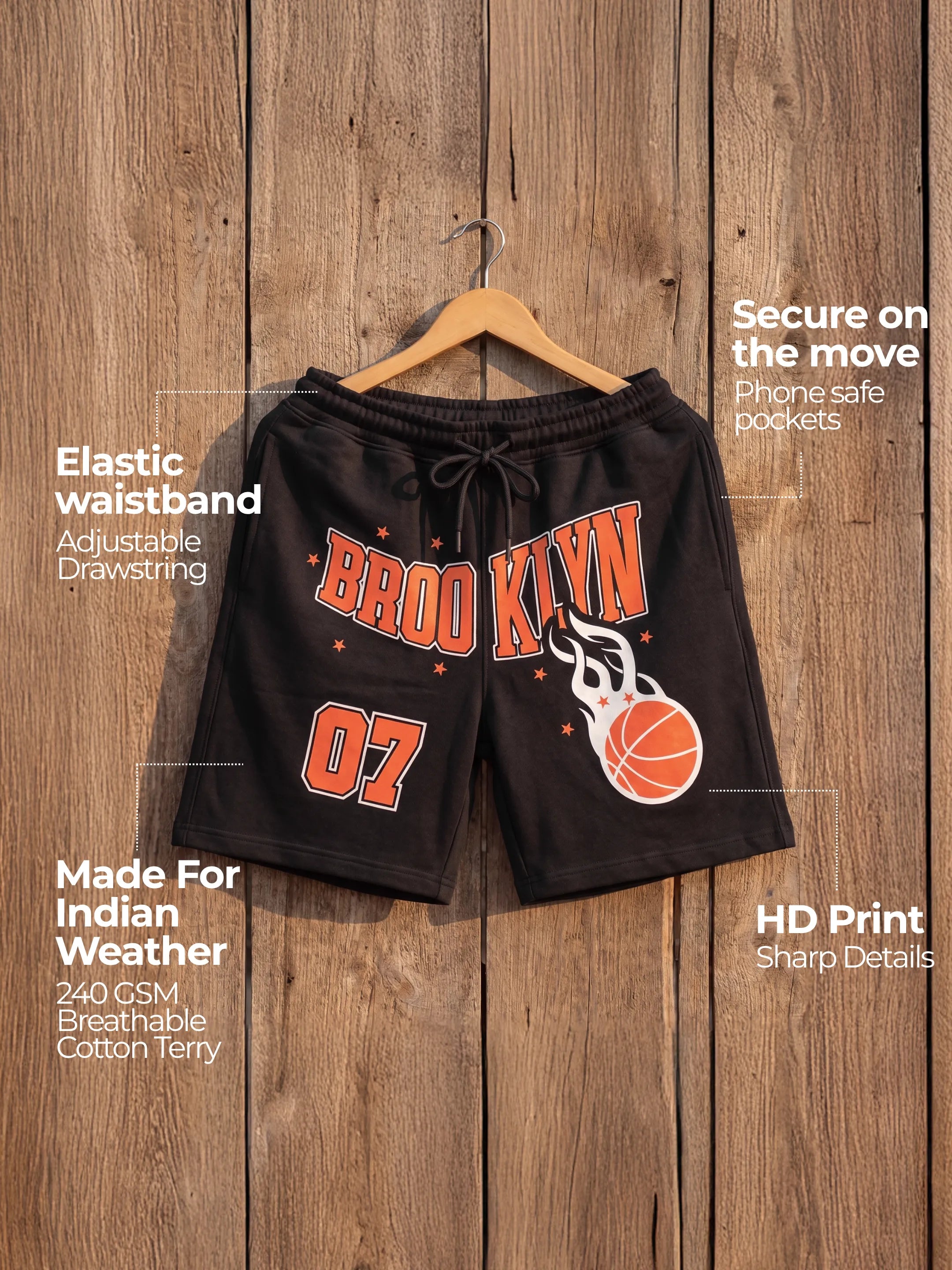 Brooklyn 07 Cotton Mens Shorts