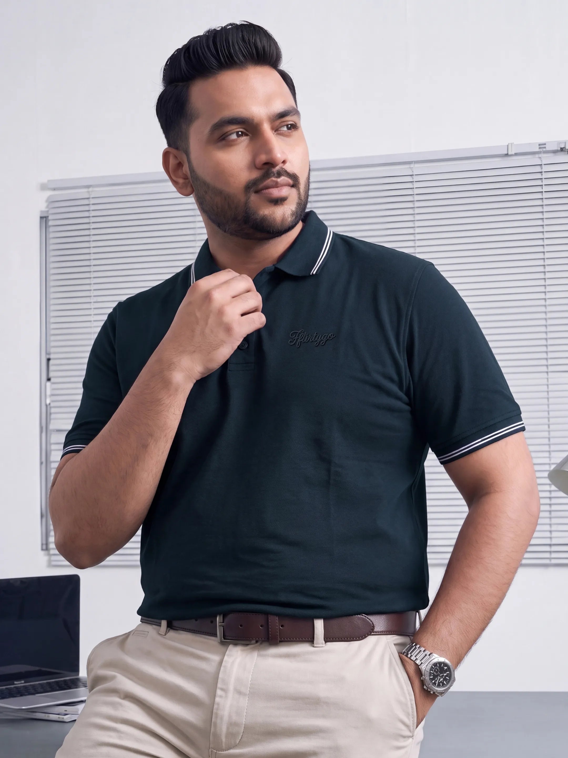 Midnight Navy Men's PurEase Elevated Polo