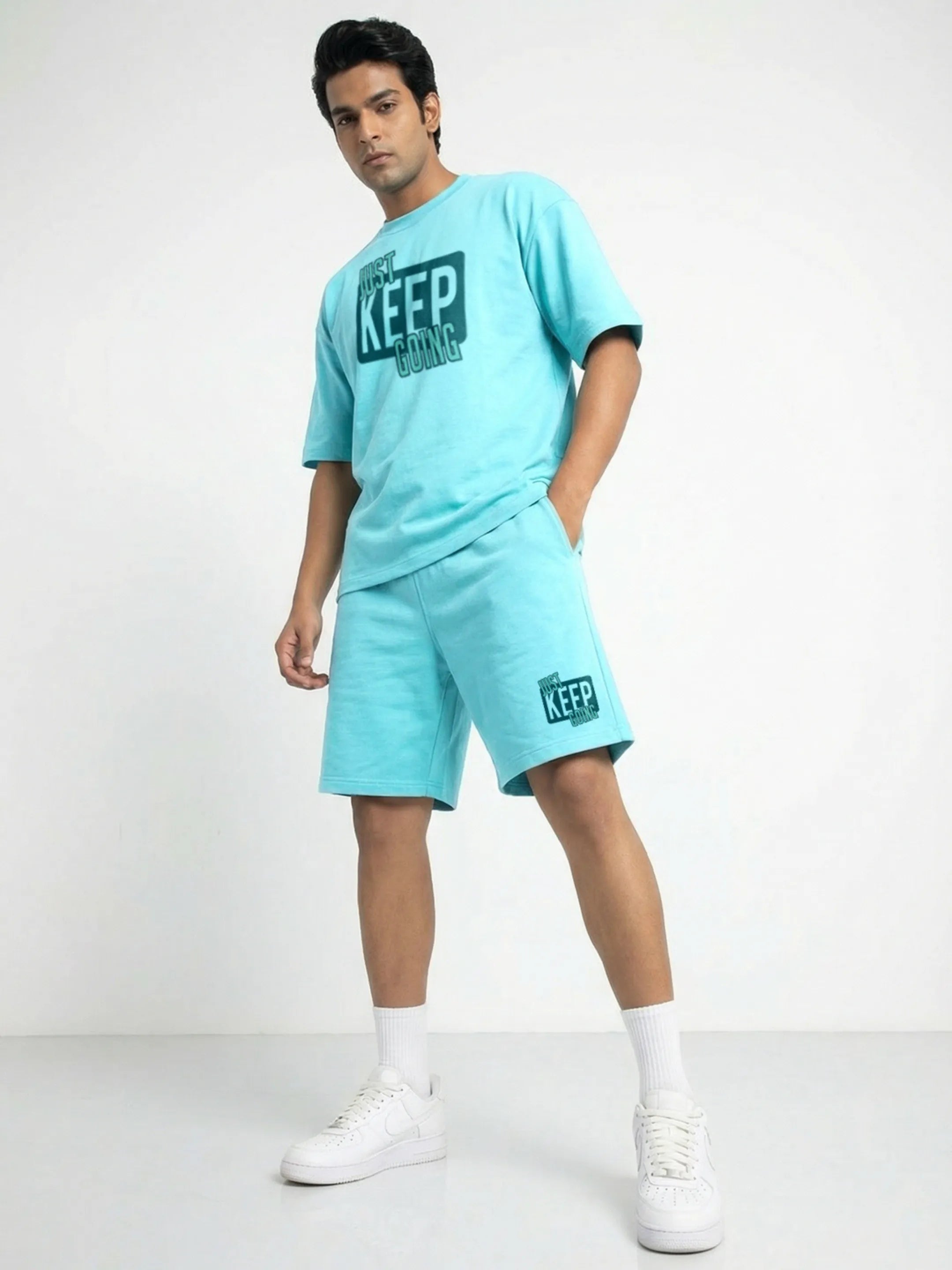 Just Keep Going Cotton Men's Oversized Coord Sets