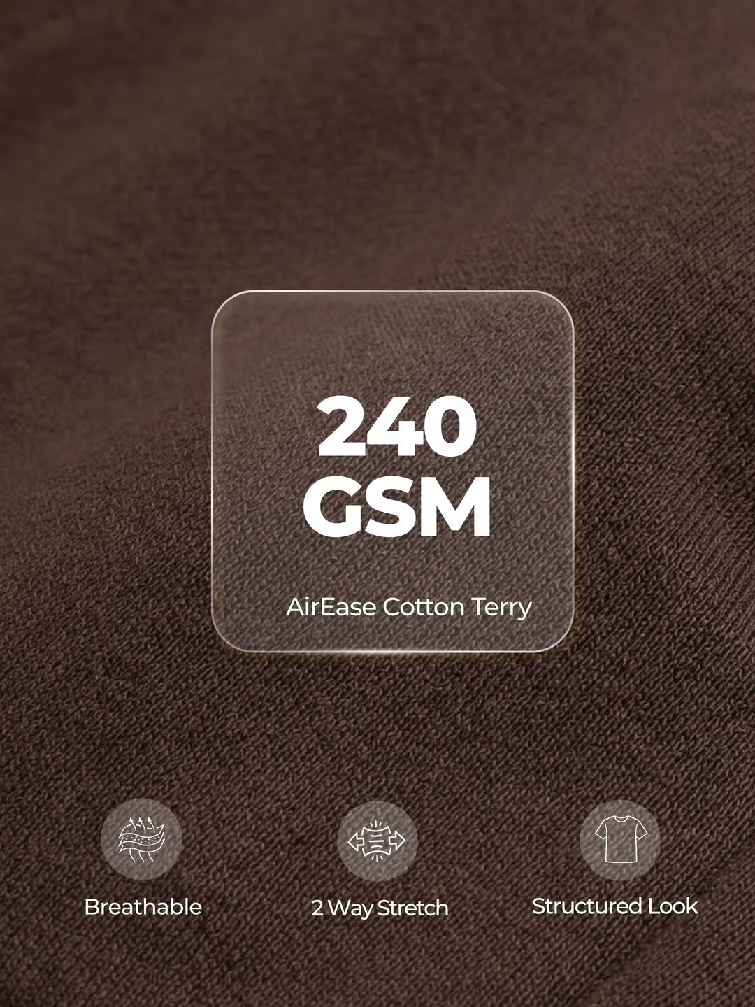 Dark Brown Men's Oversized T-Shirt