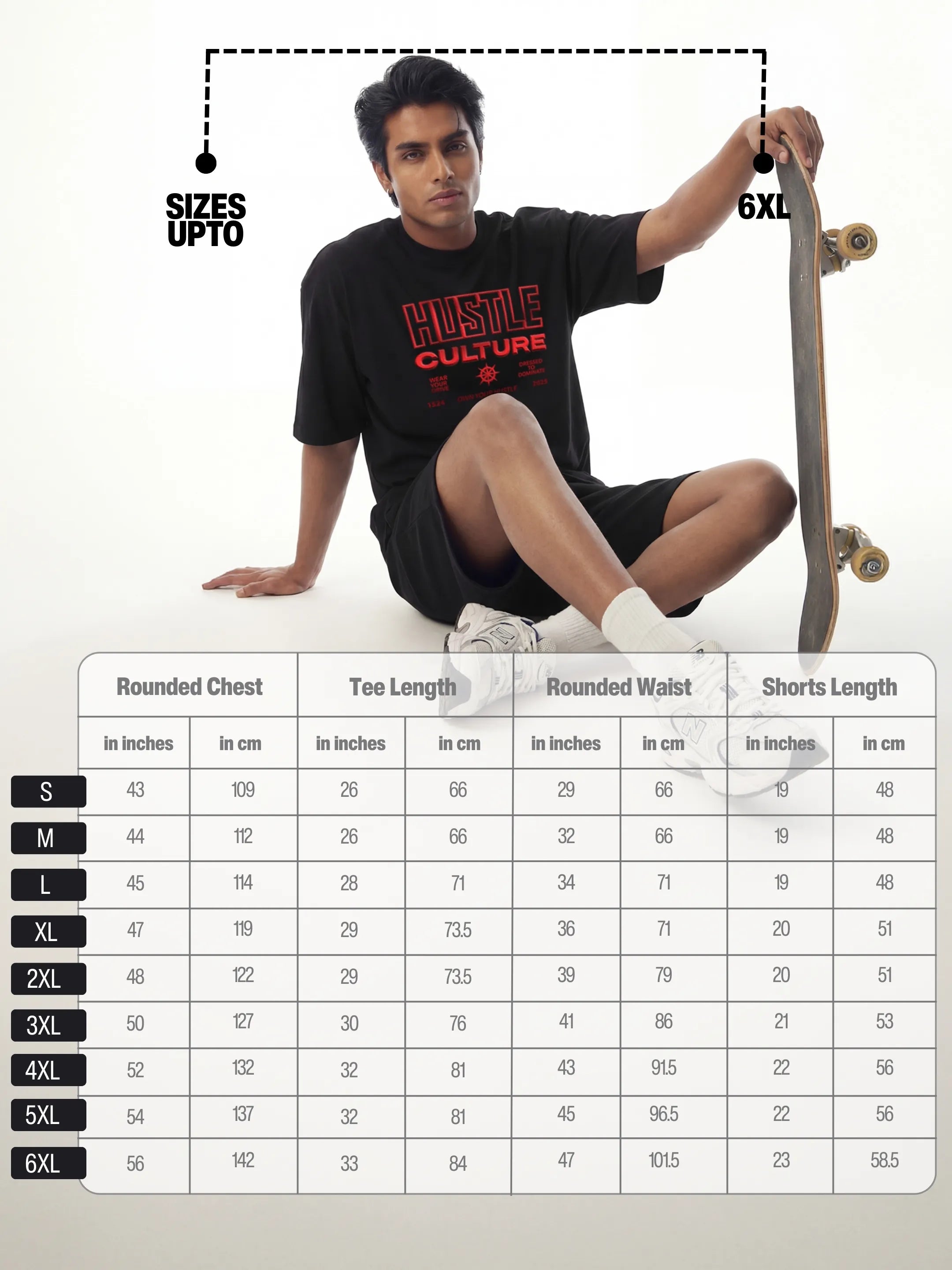 Hustle Culture Cotton Men's Oversized Coord Sets
