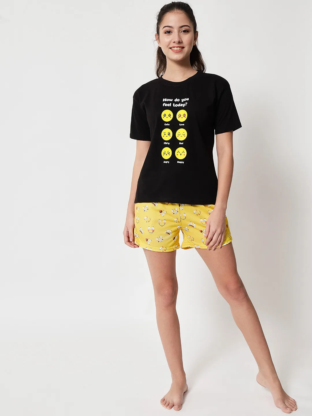 How Do You Feel Today Shorts And T-Shirt Set