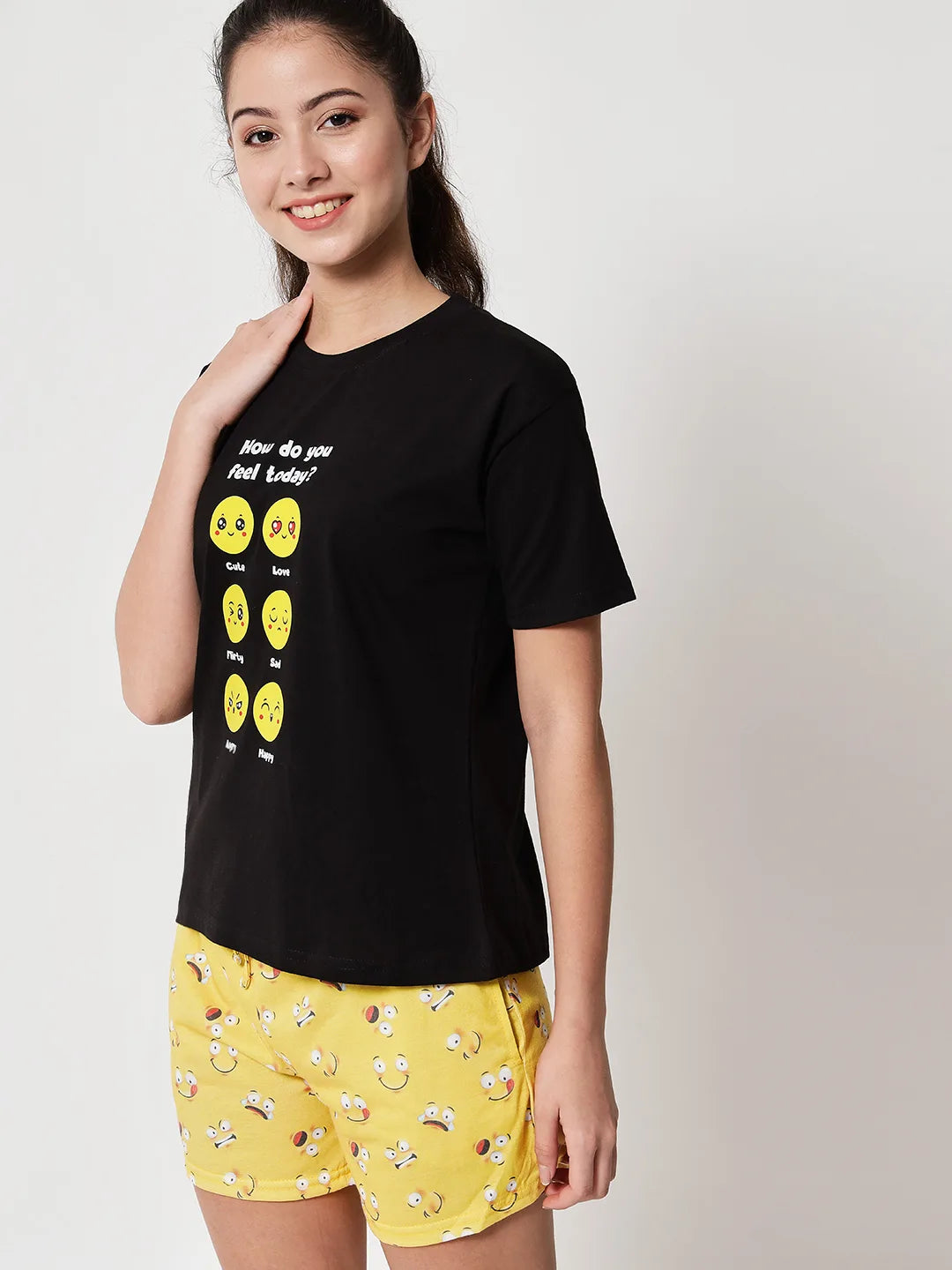 How Do You Feel Today Shorts And T-Shirt Set
