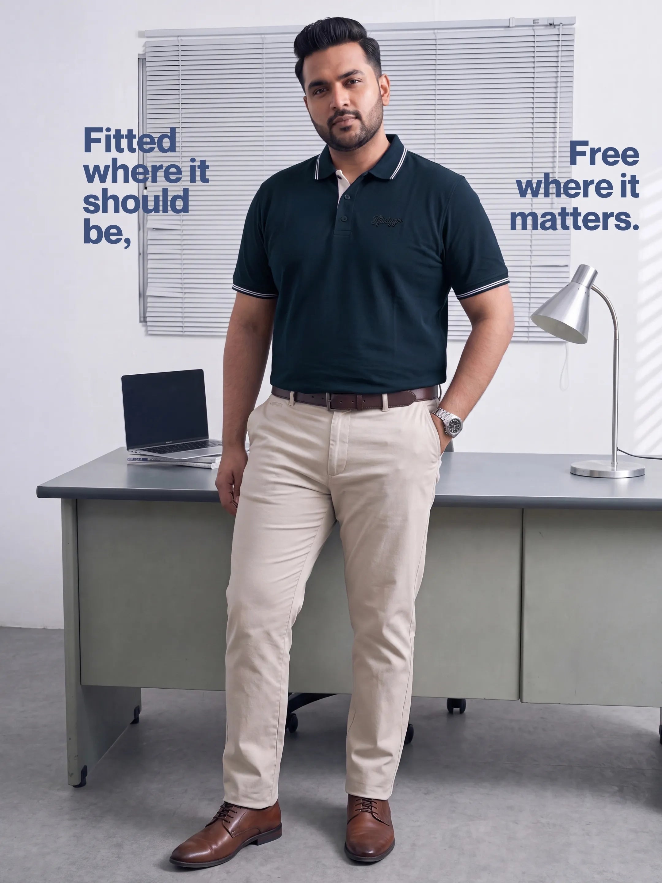 Midnight Navy Men's PurEase Elevated Polo