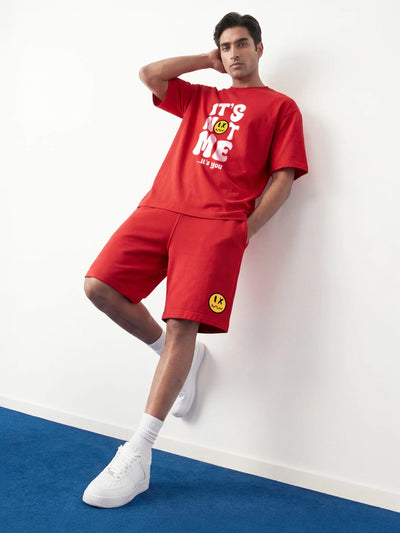 It's Not Me It's You Cotton Mens T Shirt and Shorts Combo Set