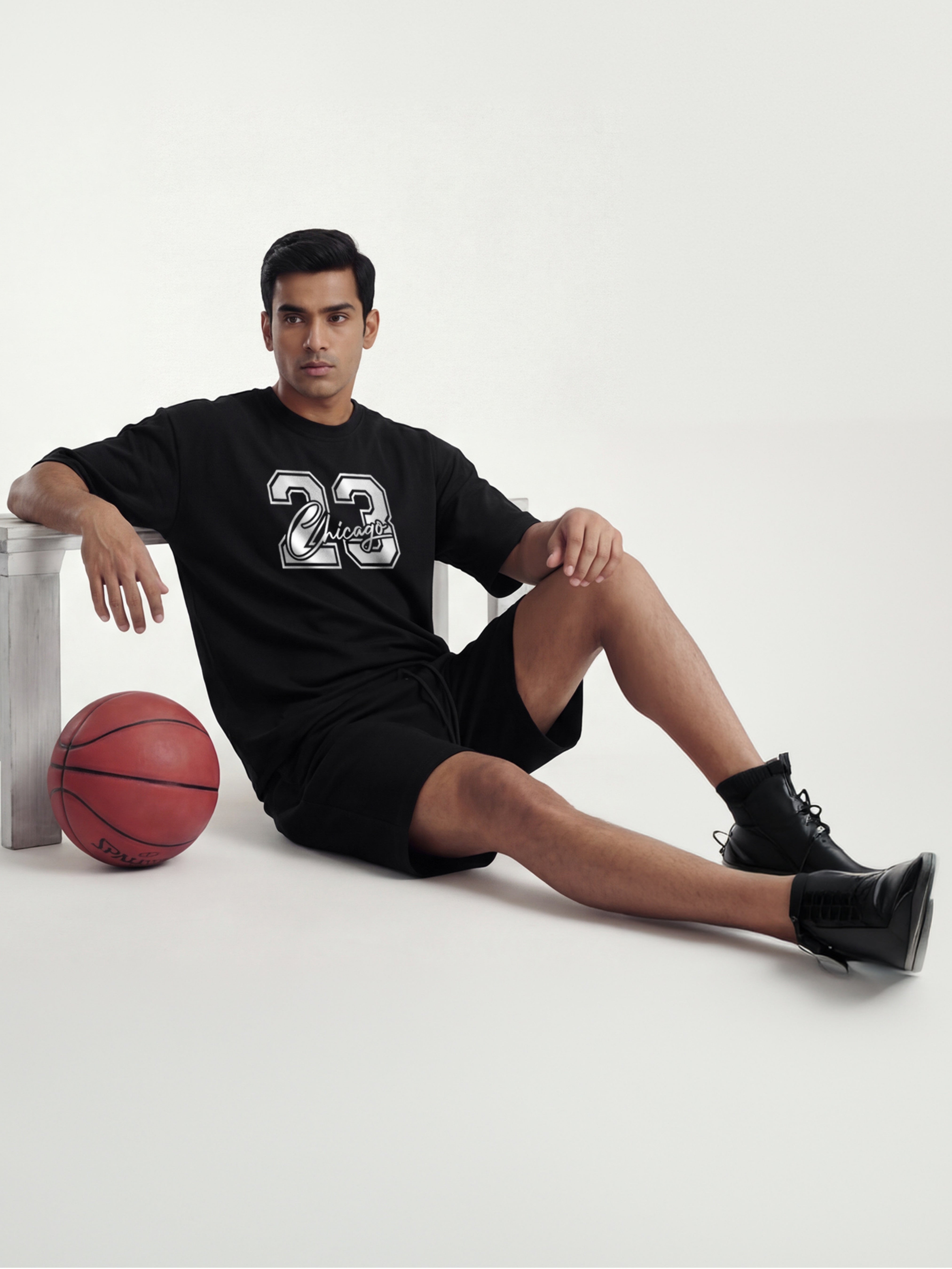 23 Chicago Cotton Mens T Shirt and Shorts Combo Set