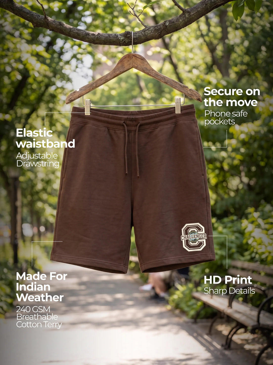 Challenger Cotton Mens Shorts