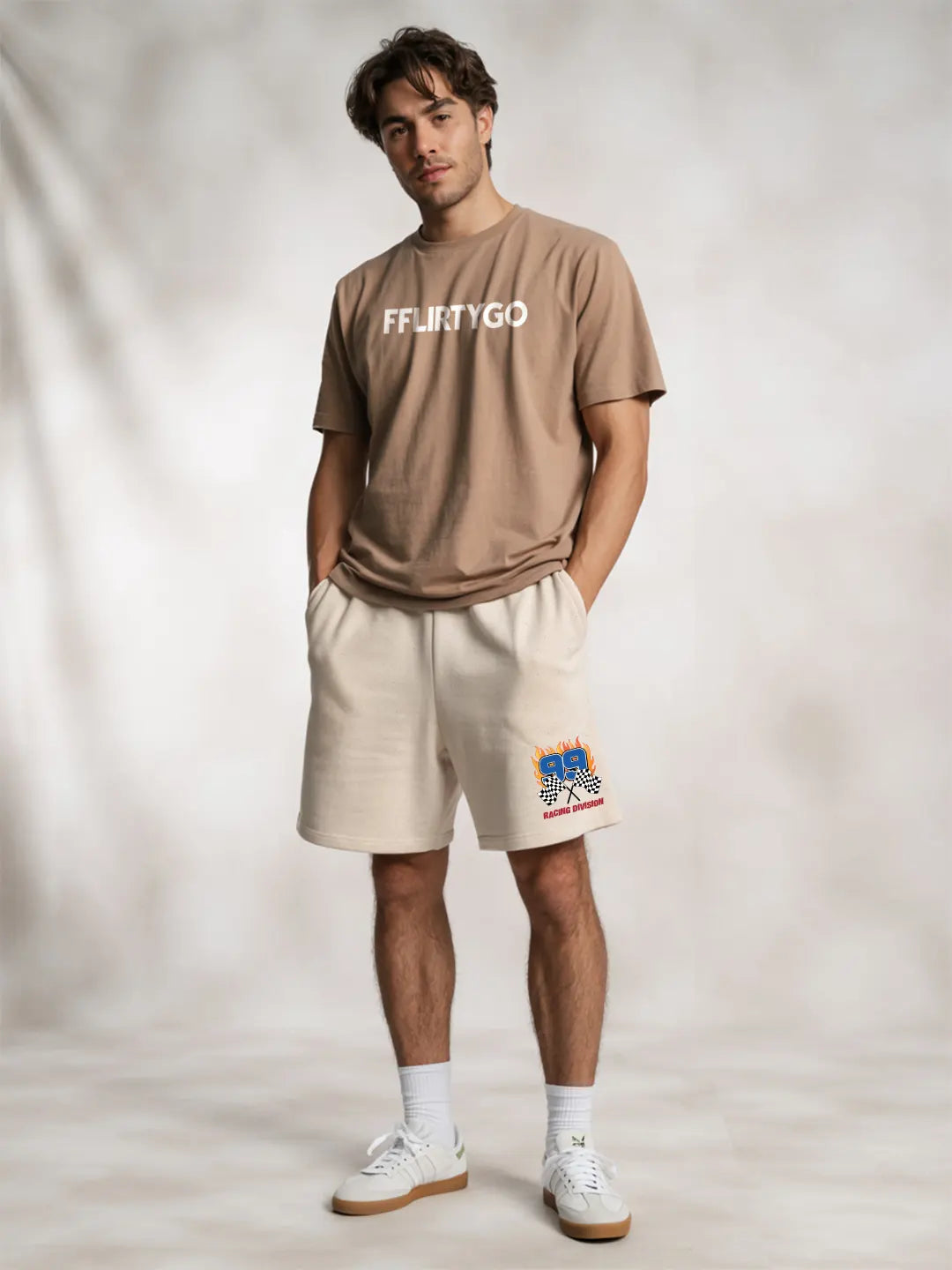 99 Racing Cotton Mens Shorts