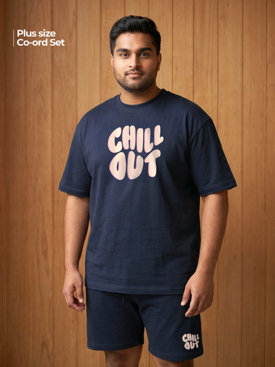 Chill Out Cotton Men's Oversized Coord Sets