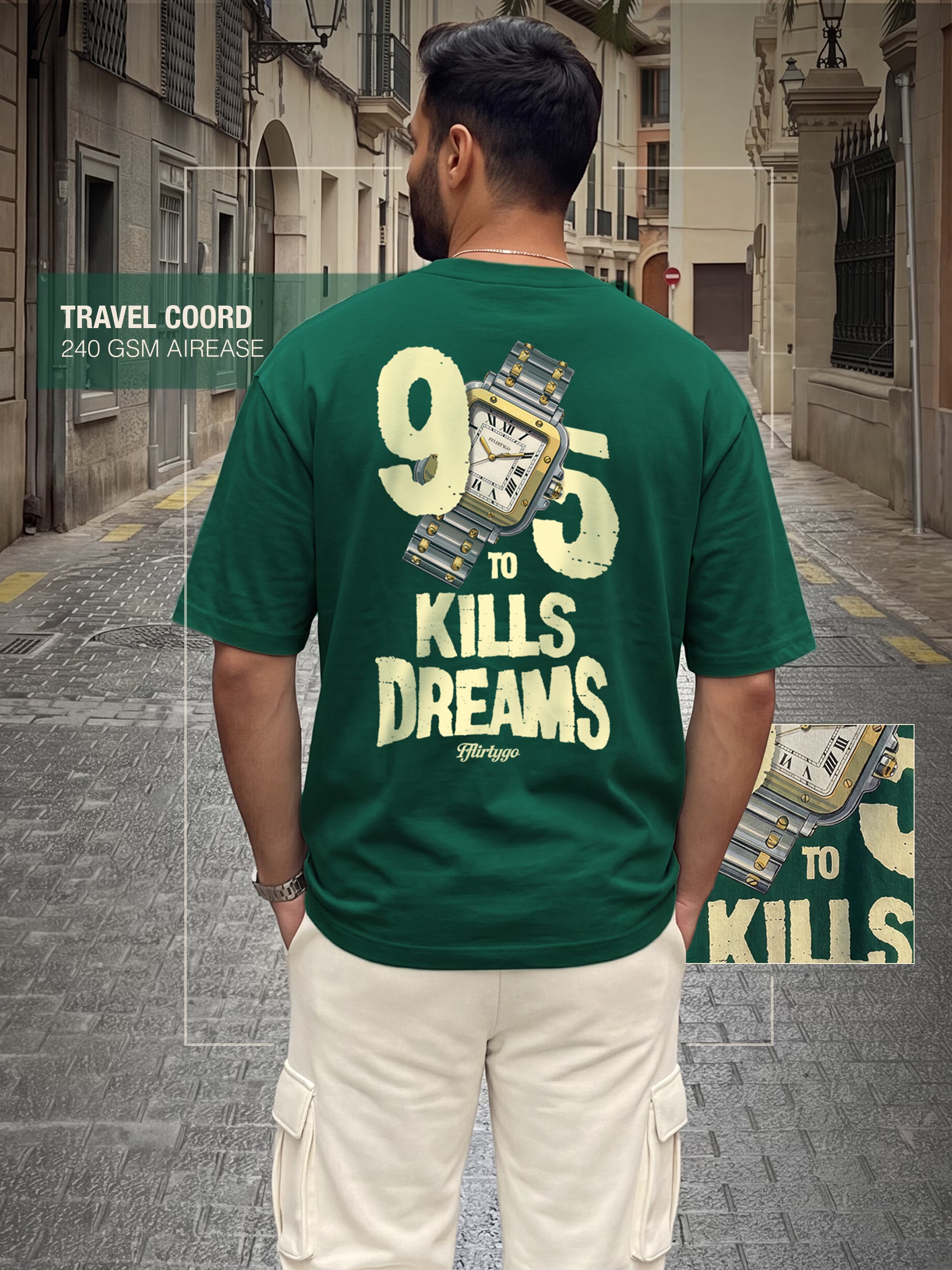 9-5 Cotton Men's 240 GSM AirEase Co-ord