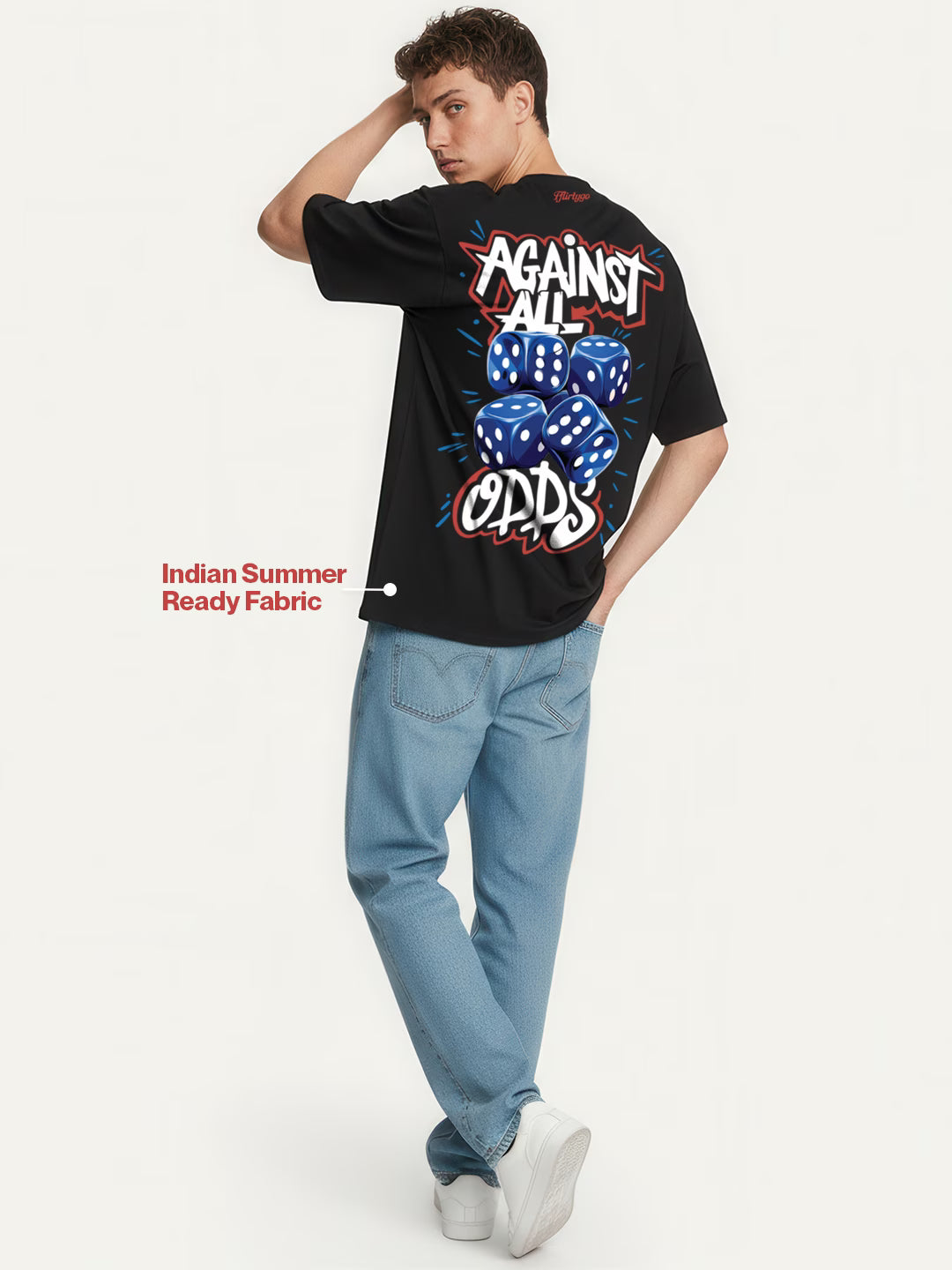 Against All Odds Men's Oversized T-Shirt