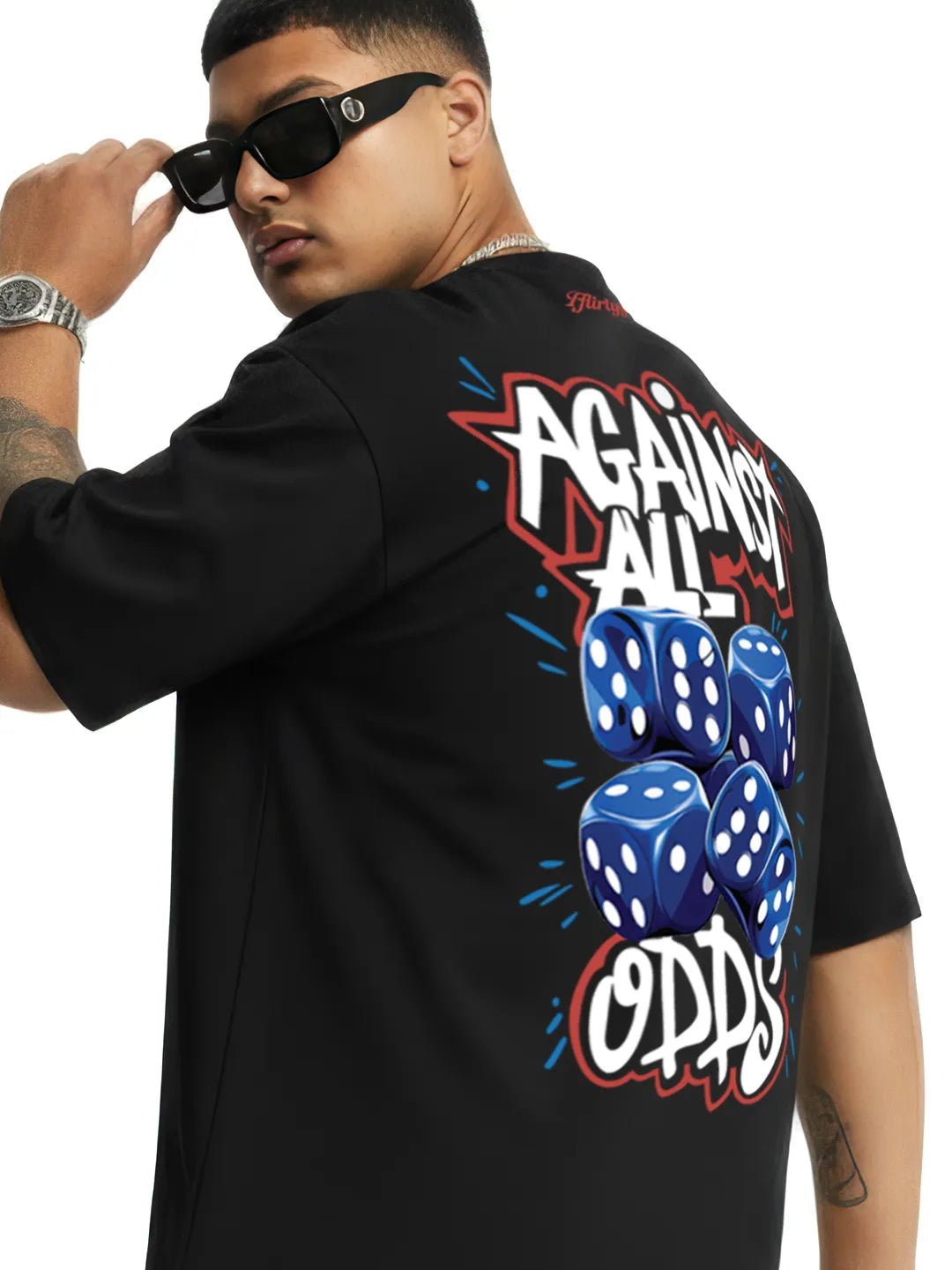 Against All Odds Mens Oversized T-Shirt