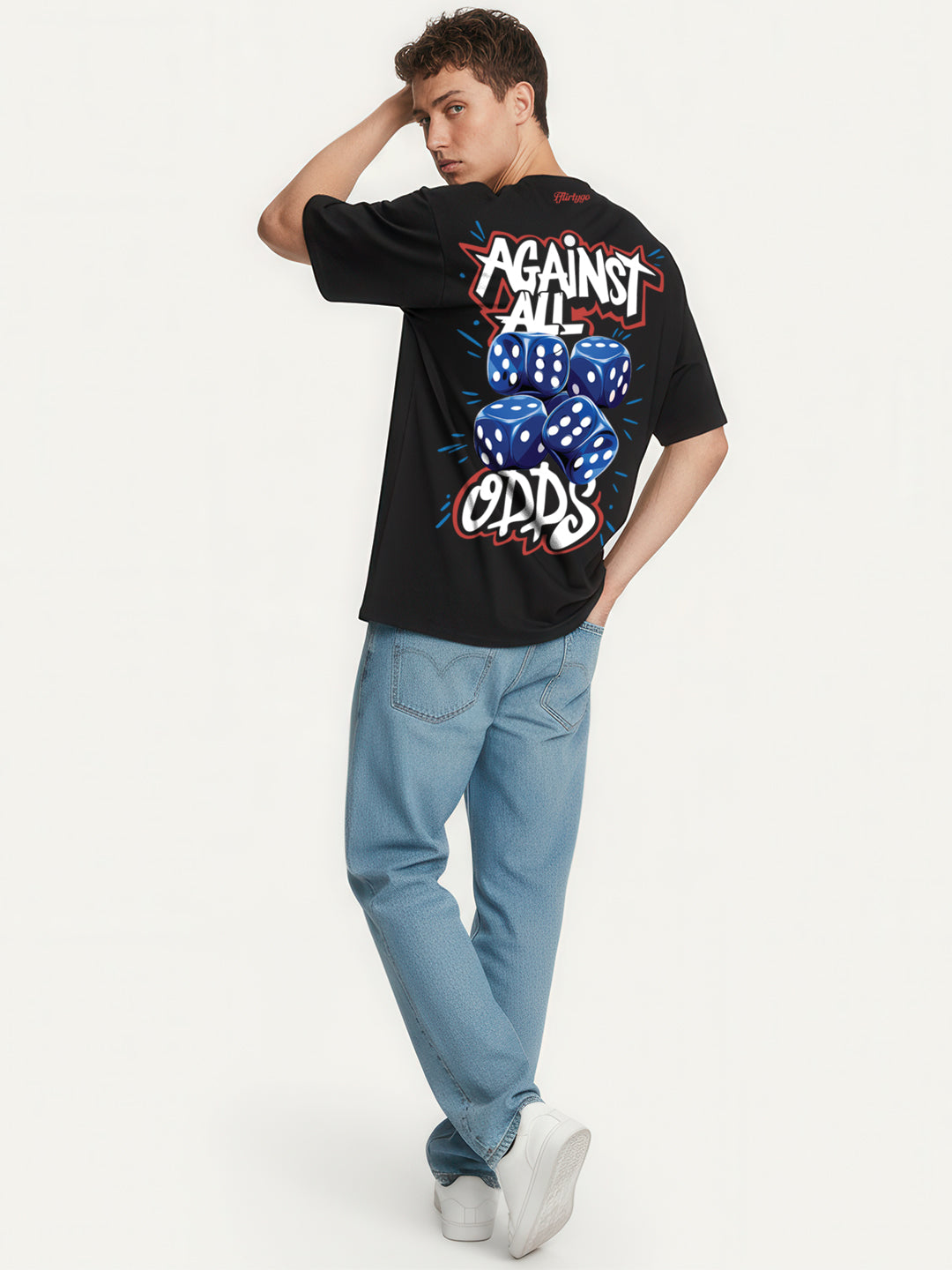 Against All Odds Mens Oversized T-Shirt