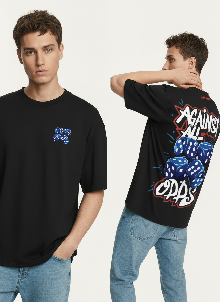 Against All Odds Mens Oversized T-Shirt