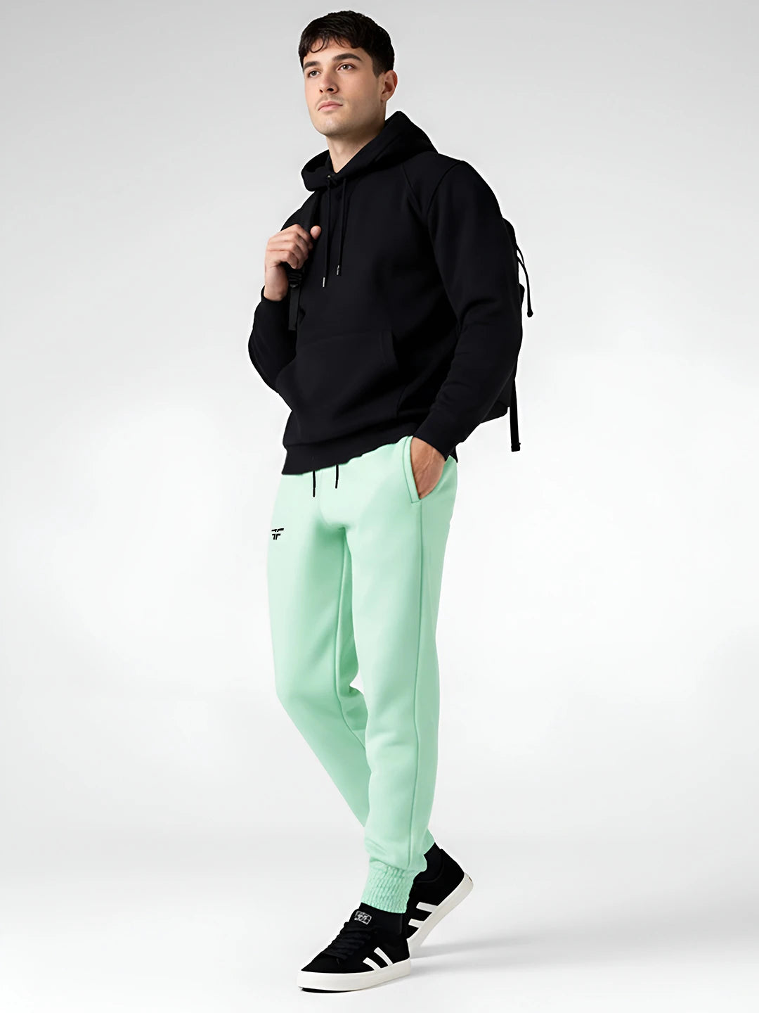 Sea Green Fleece Joggers
