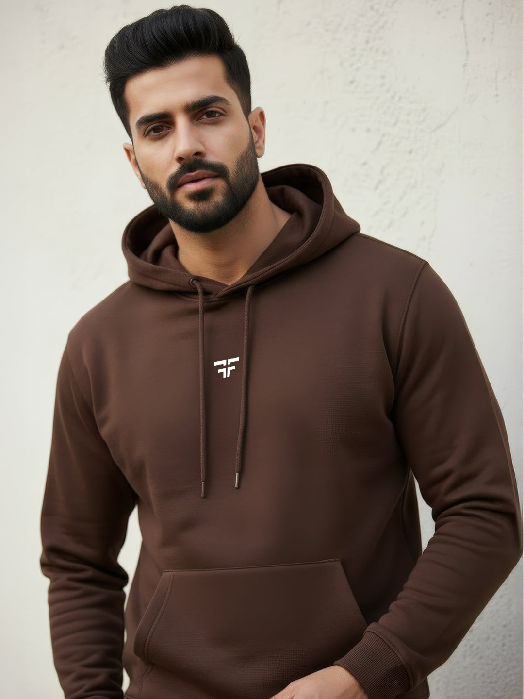 || COFFEE BROWN THERMAL CO-ORD SET (HOODIE AND JOGGER COMBO) ||