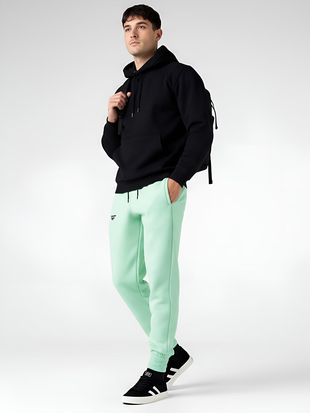 Sea Green Fleece Joggers