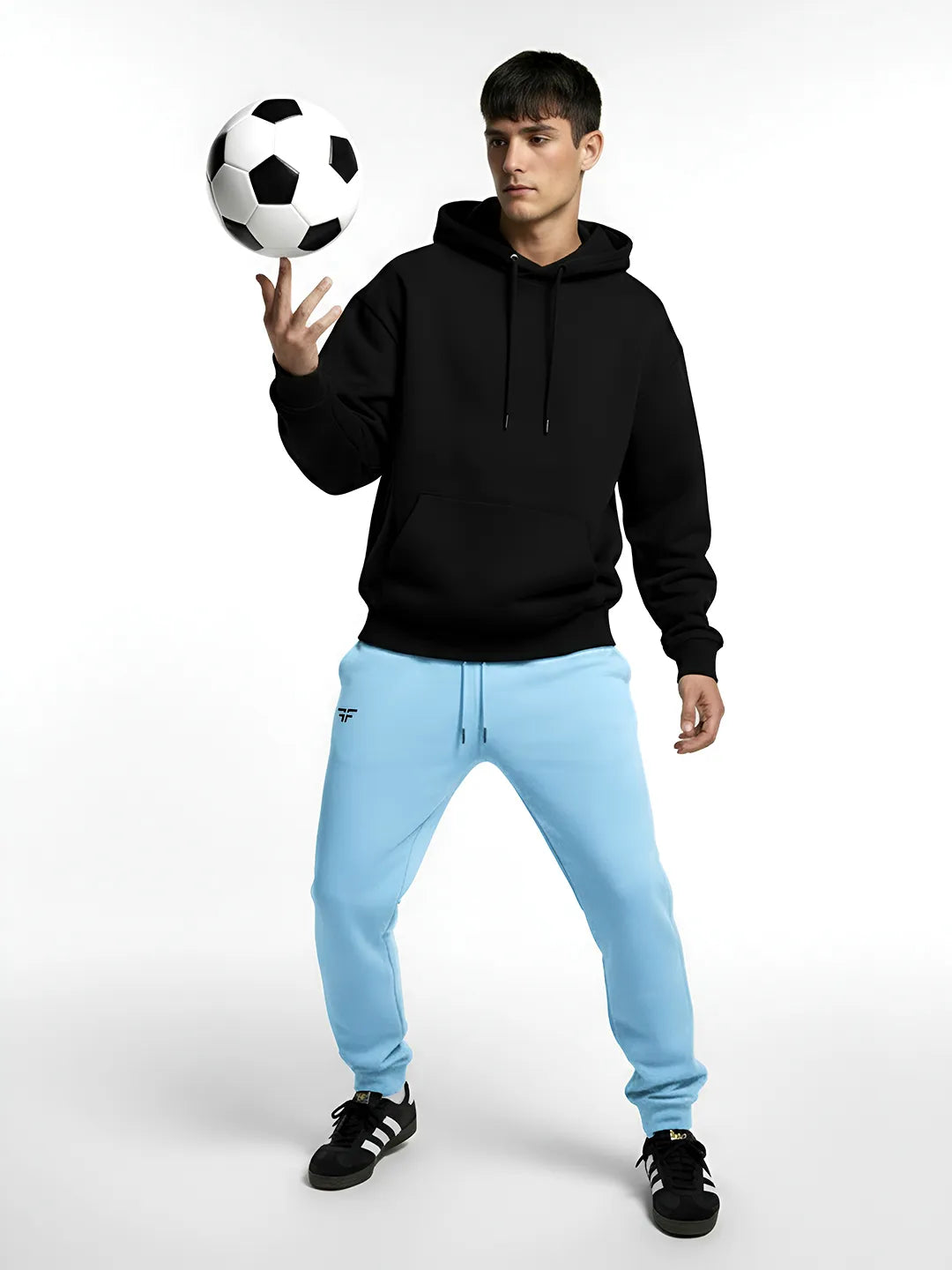 Sky Blue Fleece Joggers