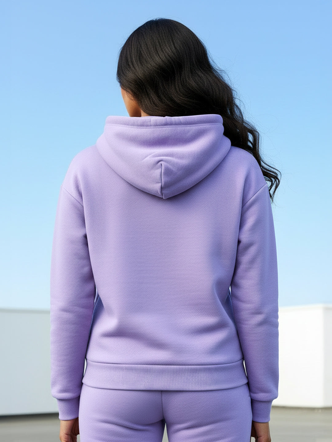 Lilac Thermal Co-ord Set (Hoodie and Jogger Combo)