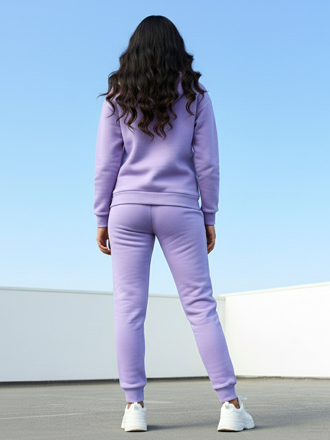 Lilac Thermal Co-ord Set (Hoodie and Jogger Combo)