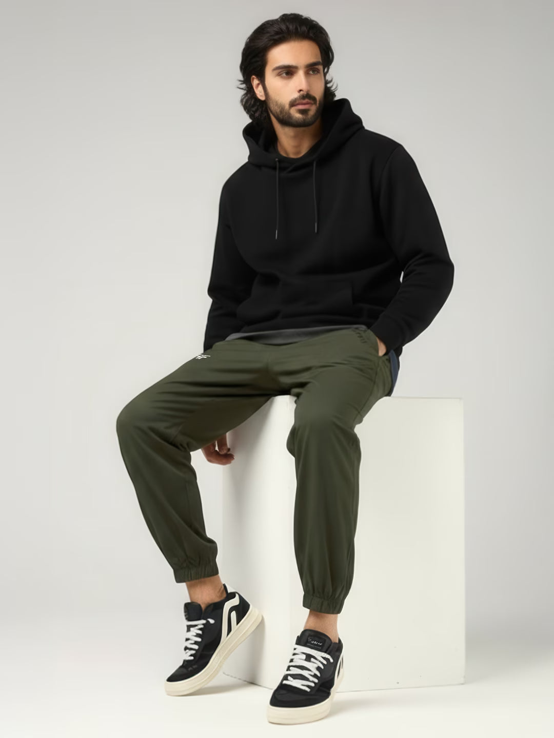 Green Fleece Joggers
