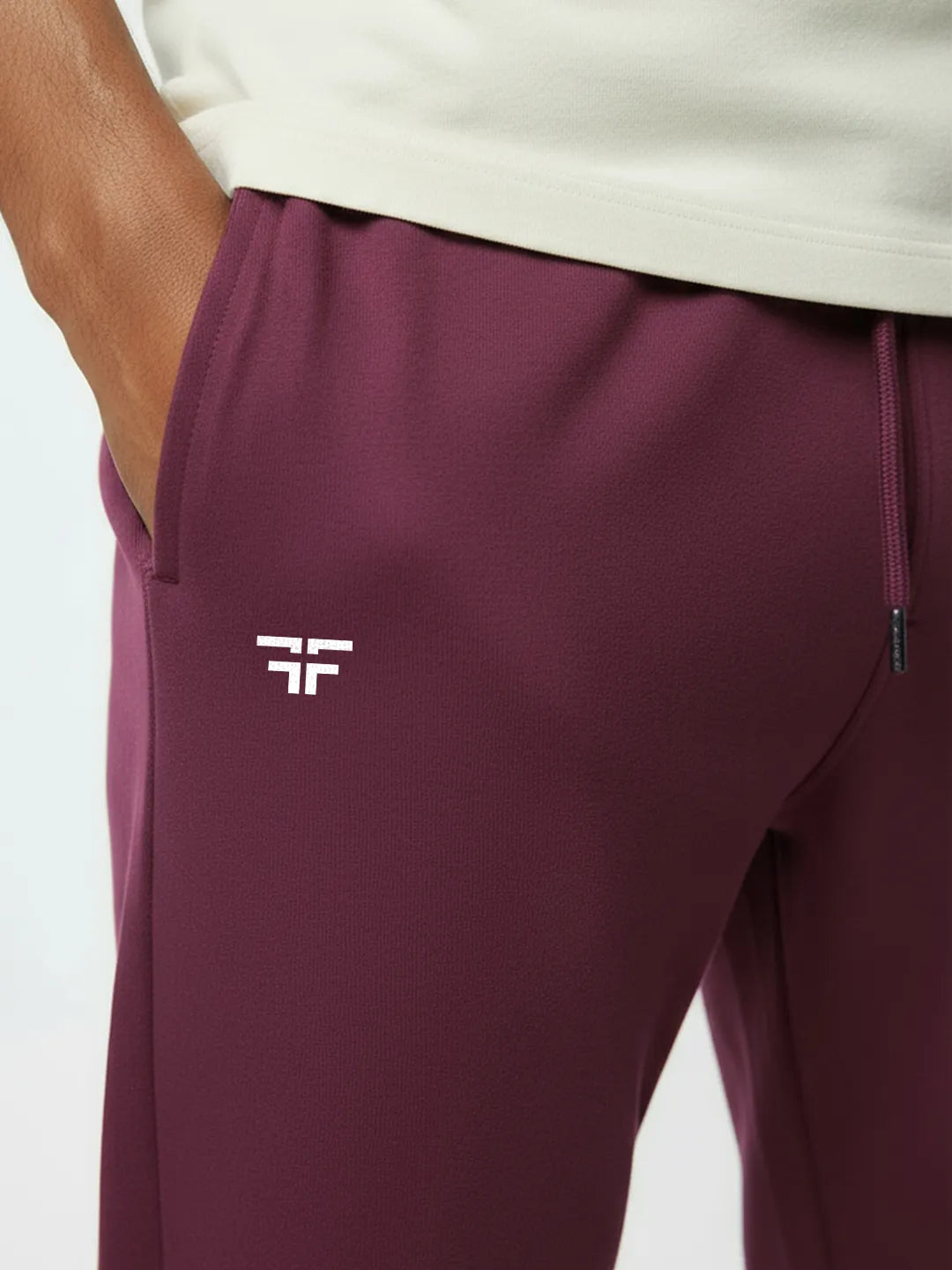 Maroon Baggy Joggers