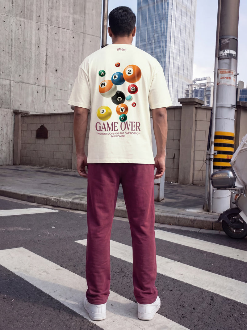 Game Over Cotton Men's Oversized T-Shirt