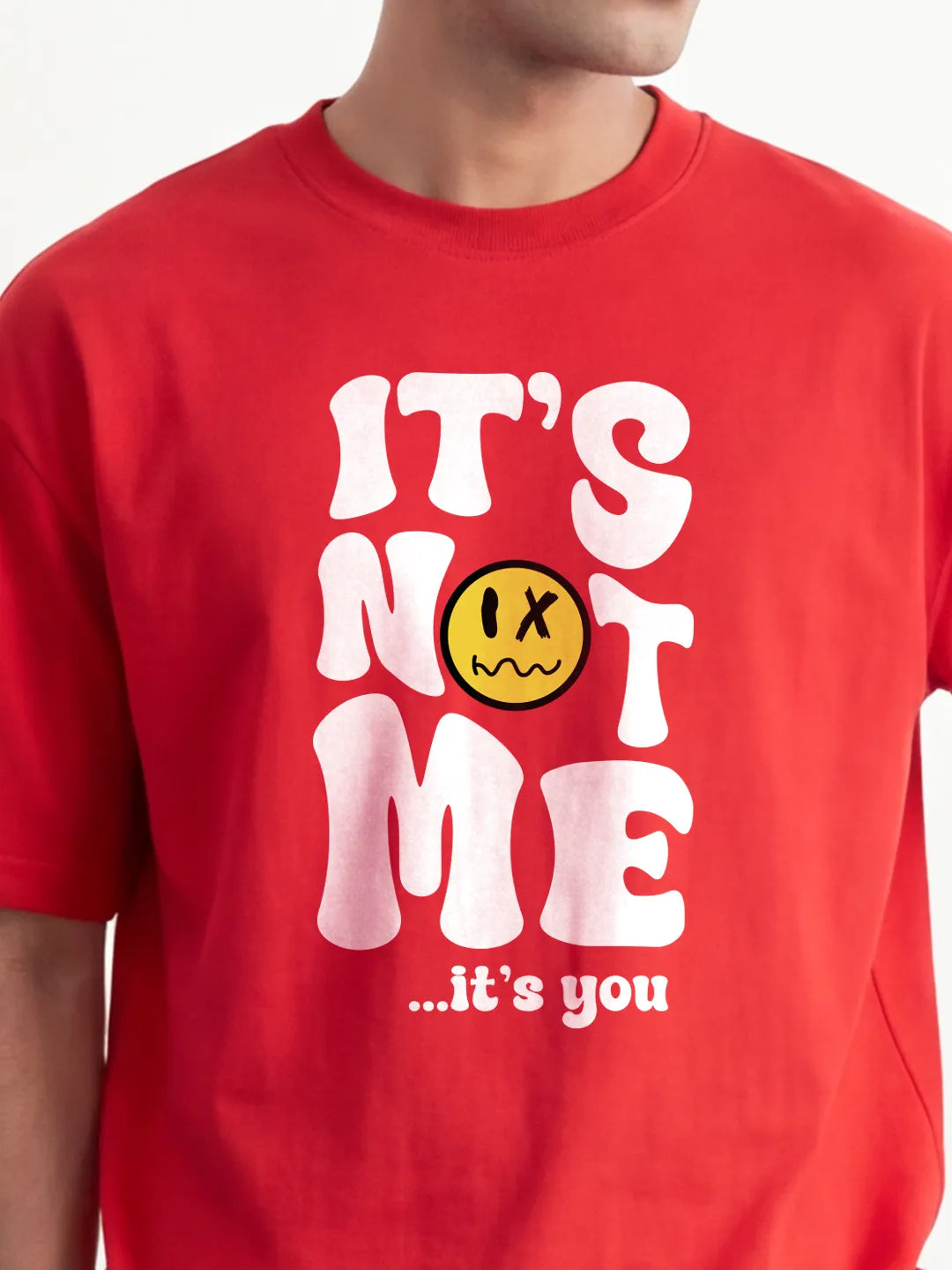 It's Not Me It's You Cotton Men's Oversized Coord Sets