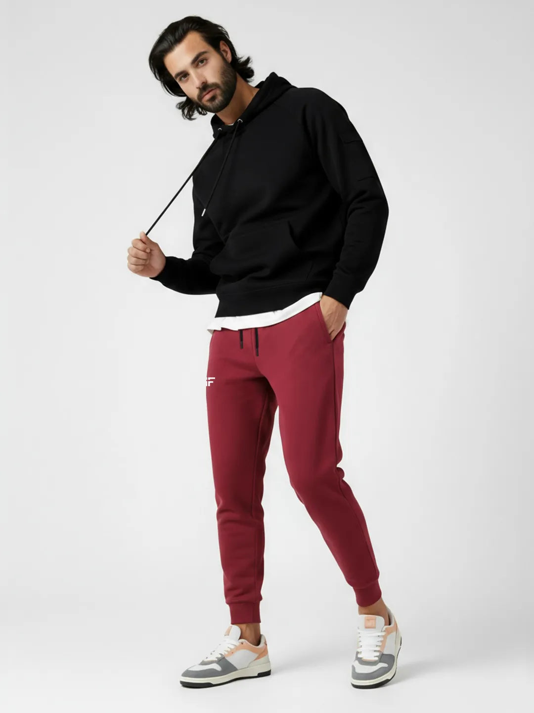 Red Fleece Joggers