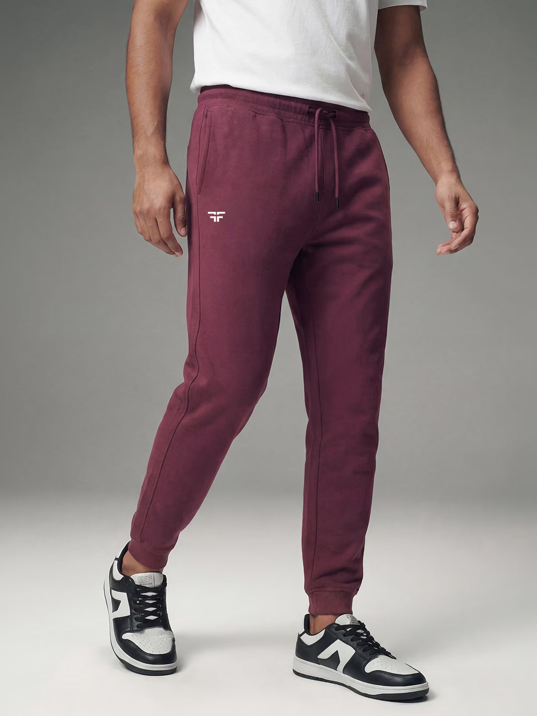 Maroon Baggy Joggers