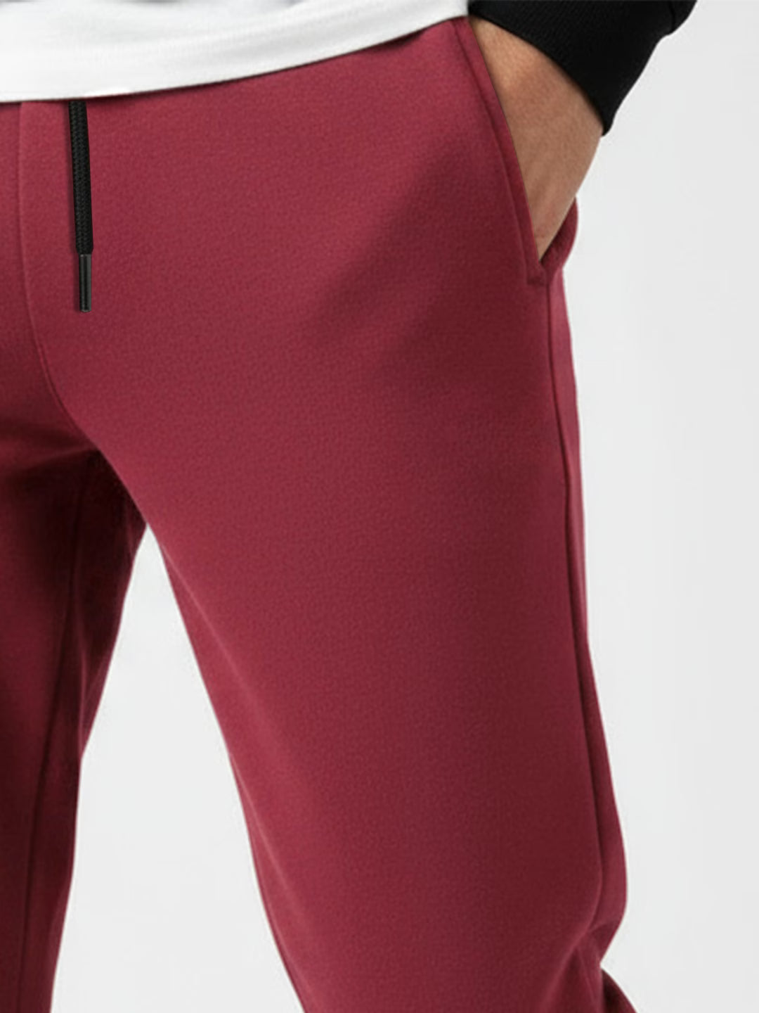 Red Fleece Joggers
