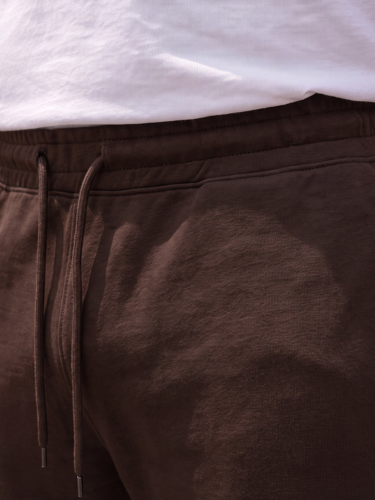 Coffee Brown Straight Fleece Joggers