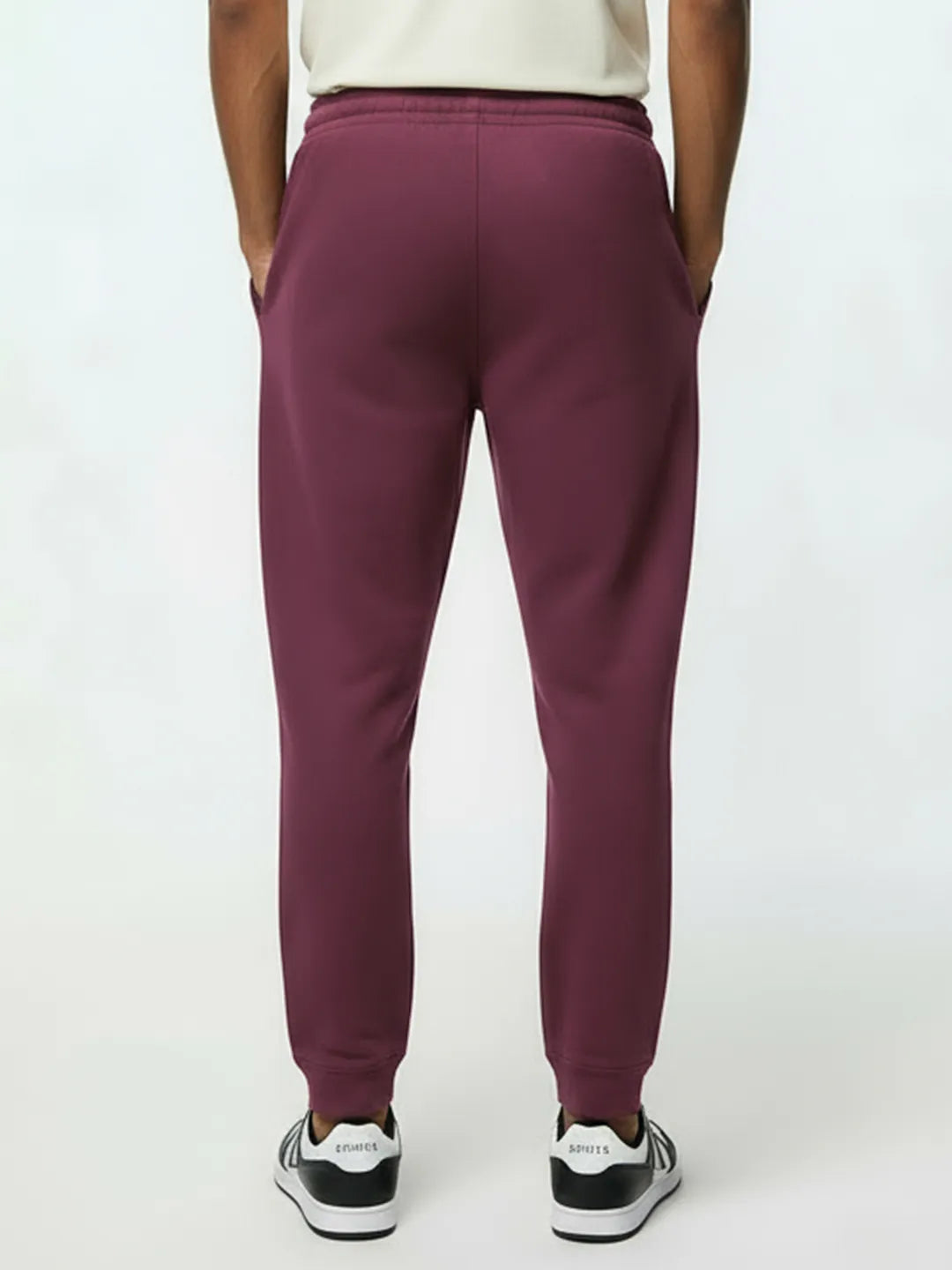 Maroon Baggy Joggers