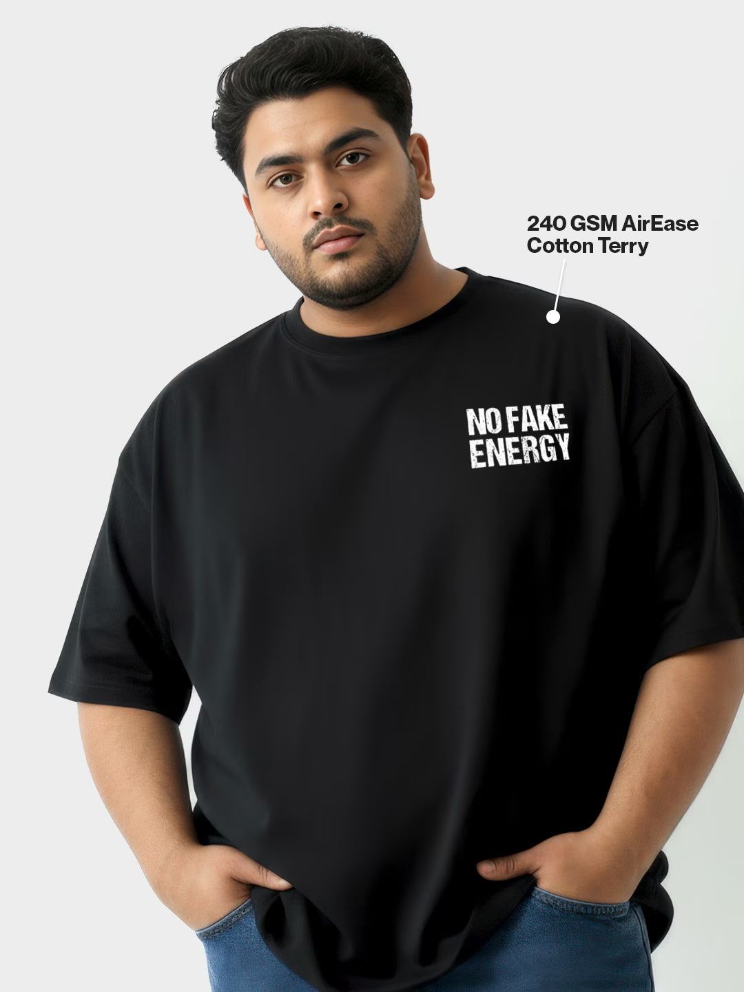 Don't Go Broke Trying To Look Rich Men's Oversized T-Shirt