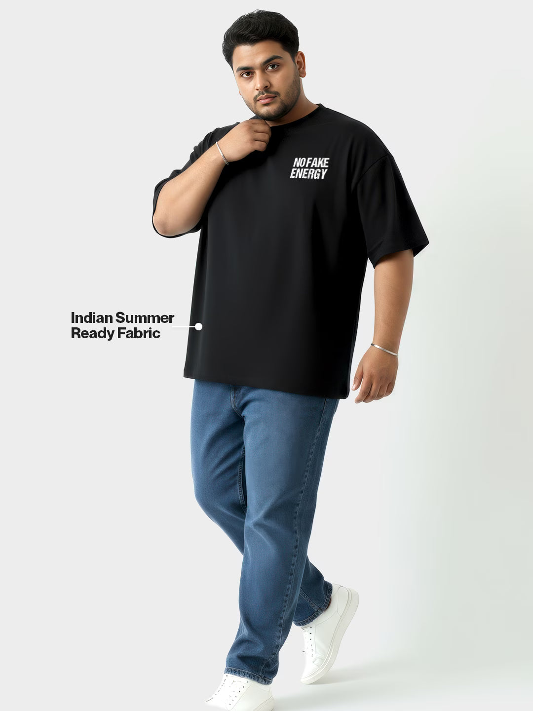 Don't Go Broke Trying To Look Rich Men's Oversized T-Shirt