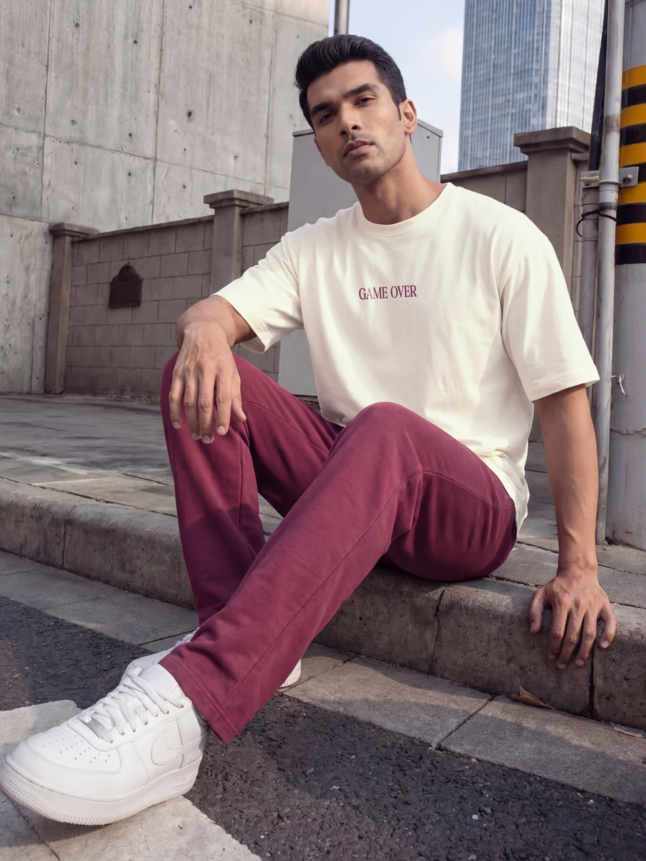 Game Over Cotton Men's Oversized T-Shirt
