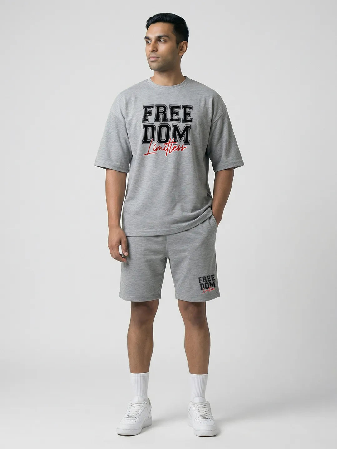 Freedom Cotton Men's Oversized Coord Sets