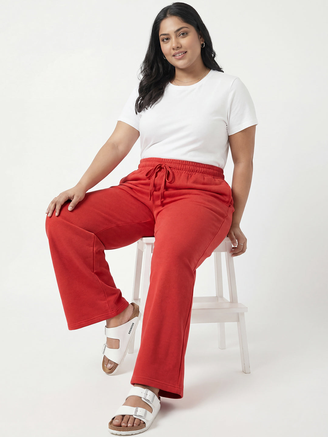 Red Flared PJ Pants